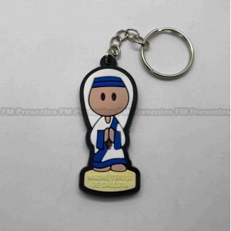Chaveiro Borracha Madre Teresa de Calcuta 12 PEÇAS F1301948